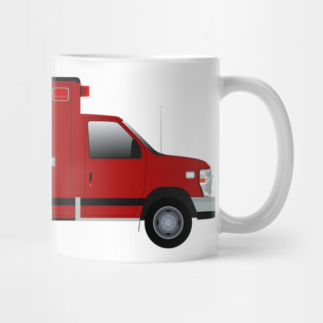 Red Los angeles privat ambulance by BassFishin